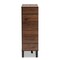 Baxton Studio Idina Walnut Brown and Grey Finished Wood 1-Door Shoe Cabinet 173-10905 - alternate 8